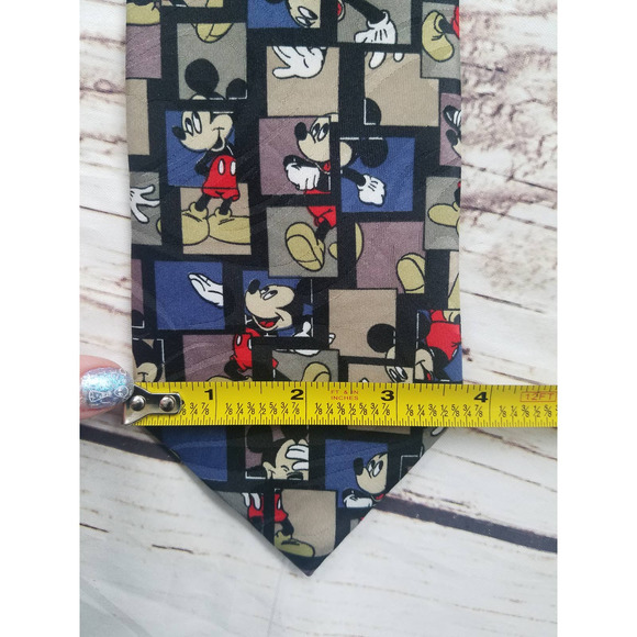 Vintage Mickey Mouse Square Disney Neck Tie - Picture 6 of 6